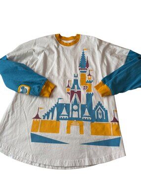 Disney Spirit Jersey Shirt Unisex M Walt Disney World Cinderella Castle 50th Vau